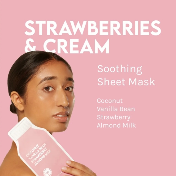 💕NIB ESW Strawberries & Cream Soothing Raw Juice Mask Box💕 - Picture 2 of 5